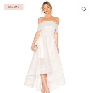 Bronx and Banco, Tulip Lace Gown in White,